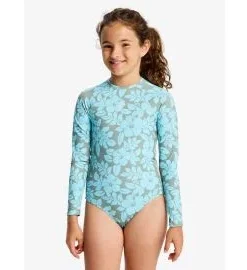 Licra Surf de manga larga Roxy Girl Spirit Onesie Oil Green The Mo Mini Rg (6-16 años)