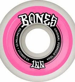 Ruedas de Skate Bones OG Formula Sidecut 100’s V5 53mm 100A Blancas