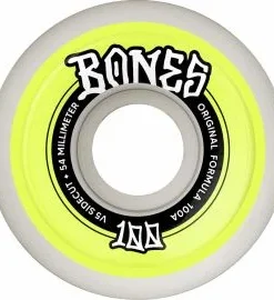Ruedas de Skate Bones OG Formula Sidecut 100’s V5 54mm 100A Blancas