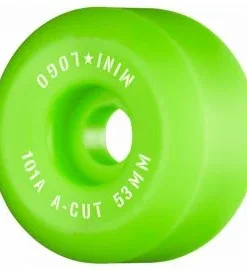 Ruedas de Skate Mini Logo A-Cut 53mm 101A Verdes