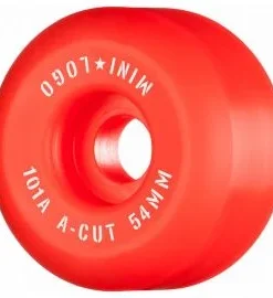 Ruedas de Skate Mini Logo A-Cut 54mm 101A Rojas
