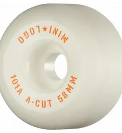 Ruedas de Skate Mini Logo A-Cut 58mm 101A Blancas