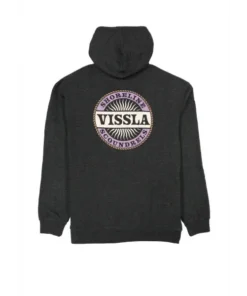 Vissla Scoundrels Hoodie black heather sudadera