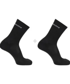 Calcetines Salomon Evasion Crew 2 Pack Black Black