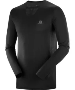 Camiseta Salomon LS Sense Hombre Black