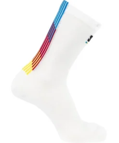 Calcetines Salomon Pulse Race Flag Crew White