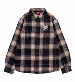 Camisa de franela Santa Cruz Youth Chopper LS Shirt Navy Check (6-14 años)