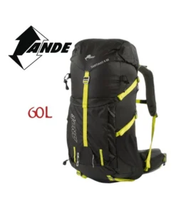 Santiago 2.0 60L (Nero/Giallo) – Mochila de trekking con tratamiento impermeable – Ande