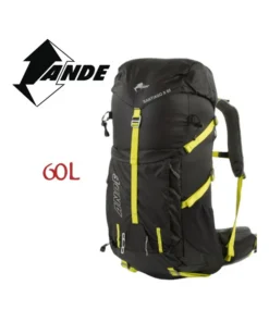 Santiago 2.0 60L Shield (Nero/Giallo) – Mochila de trekking con tratamiento impermeable – Ande