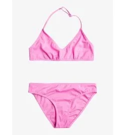 Conjunto de bikini triangular Roxy Swim For Days Girl Rosa (6-16 años)