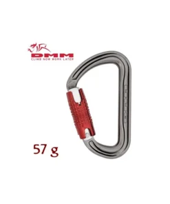 shadow kwiklock (titanium/red) – mosquetón automático – dmm