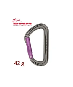 shadow straight gate purple/titanium – mosquetón gatillo recto – dmm