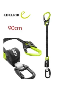 Shockstop-Lite-I 140 (90cm) – Cordón ligero con brazo elástico y mosquetón en la palma – Edelrid
