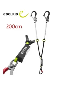 Shockstop-Y 140 Tie-Back Giant Ansi – Cordón con brazo elástico y mosquetón grande – Edelrid