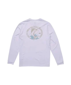 Salty Crew Shootout Sunshirt white licra manga larga