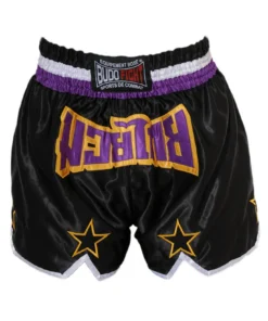 Short boxeo tailandés STAR Negro y Violeta