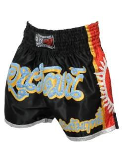 Short boxeo tailandés SUPERNOVA negro y rojo