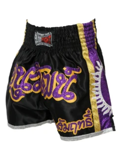 Short boxeo tailandés SUPERNOVA negro y violeta