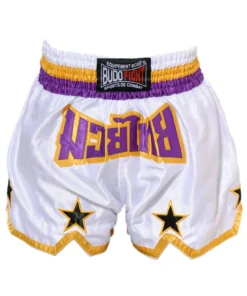 Short Boxeo Tailandés STAR Blanco/Violeta