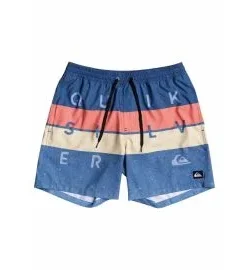 Bañador Quiksilver Word Block Volley 15″ Boy True Navy (8-16 años)