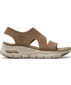 Sandalias Skechers Arch Fit Brightest Day Mujer Moca