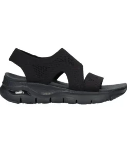 Sandalias Skechers Arch Fit Brightest Day Mujer Negro