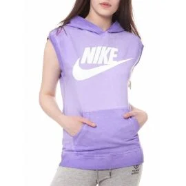 Sudadera con capucha y sin mangas Nike Solstice Morada