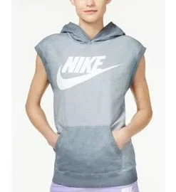 Sudadera con capucha y sin mangas Nike Solstice Gris