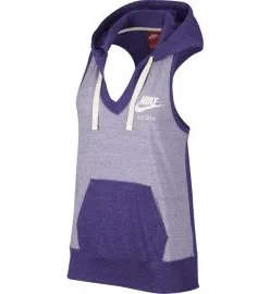 Sudadera con capucha y sin mangas Nike Gym Vintage Morada