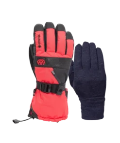 686 Gore Smarty Gauntlet true red guantes de snowboard