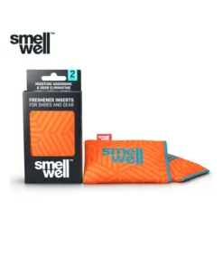 SmellWell Active (Geometric Orange) – Bolsas desodorantes para calzado (par) – SmellWell