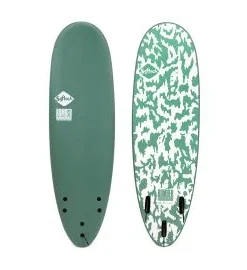 Tabla de Surf Softboard Softech Bomber 5’10» 44L Verde-Blanco