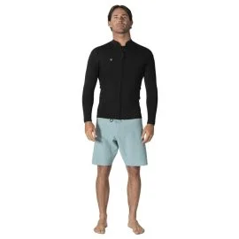 Chaqueta de Neopreno Vissla Solid Sets 2mm Front Zip Jacket Black 2