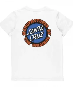 Santa Cruz Speed MFG Dot white camiseta de niño