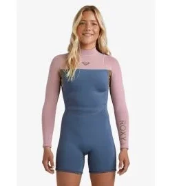Springsuit con manga larga Roxy Prologue+ 2/2mm Back Zip Ash