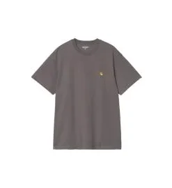Camiseta Carhartt WIP Chase Porphyry-Gold