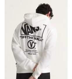 Sudadera con capucha Vans Stacked Hi Pullover Egret White