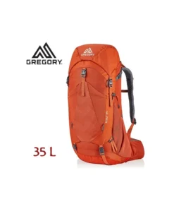 stout 35 – mochila resistente y duradera de trekking 35 l (spark orange) – gregory