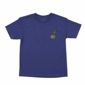 Camiseta Santa Cruz x Stranger Things Demogorgon Dot Youth Azul Cobalto (6-14 años)