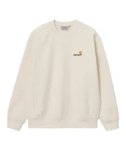 Sudadera Hombre Carhartt WIP American Script Crema