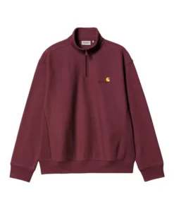 Sudadera Hombre Carhartt WIP Half Zip American Gra