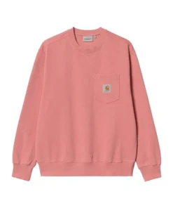 Sudadera Hombre Carhartt WIP Pocket Rosa