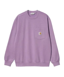 Sudadera Hombre Carhartt WIP Pocket Sweat Lila