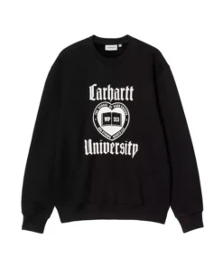 Sudadera Hombre Carhartt WIP Schooling Negra