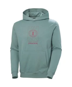 Sudadera Hombre Helly Hansen Core Graphic Verde Agua