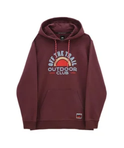Sudadera Hombre Vans Outdoor Club PO Granate