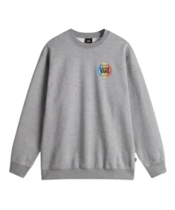 Sudadera Hombre Vans Retro Co Crew Gris