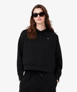 Sudadera Lacoste Con Capucha Oversized Para Mujer