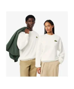 Sudadera Lacoste Corte Amplio Con Insignia Unisex