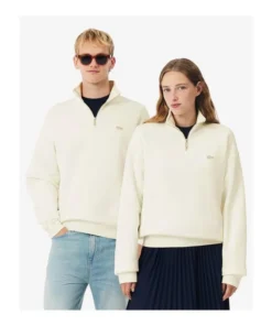 Sudadera Lacoste Media Cremallera Loose Fit Unisex